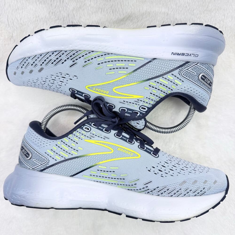 Brooks Glycerin 20 Womens Running Shoes Light Blue Peacoat Nightlife Size 8.5 - Picture 5 of 10
